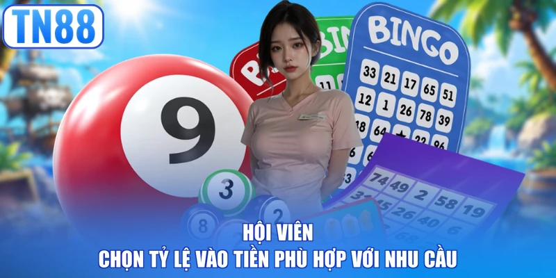 Hội viên chọn tỷ lệ vào tiền phù hợp với nhu cầu  